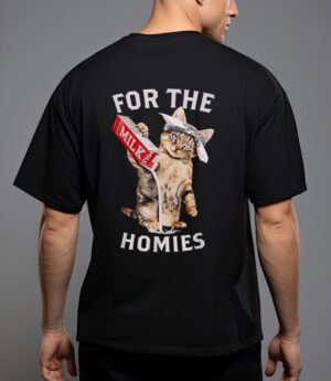 Milk cat for the homies lover kids women tee t-shirt T-Shirt
