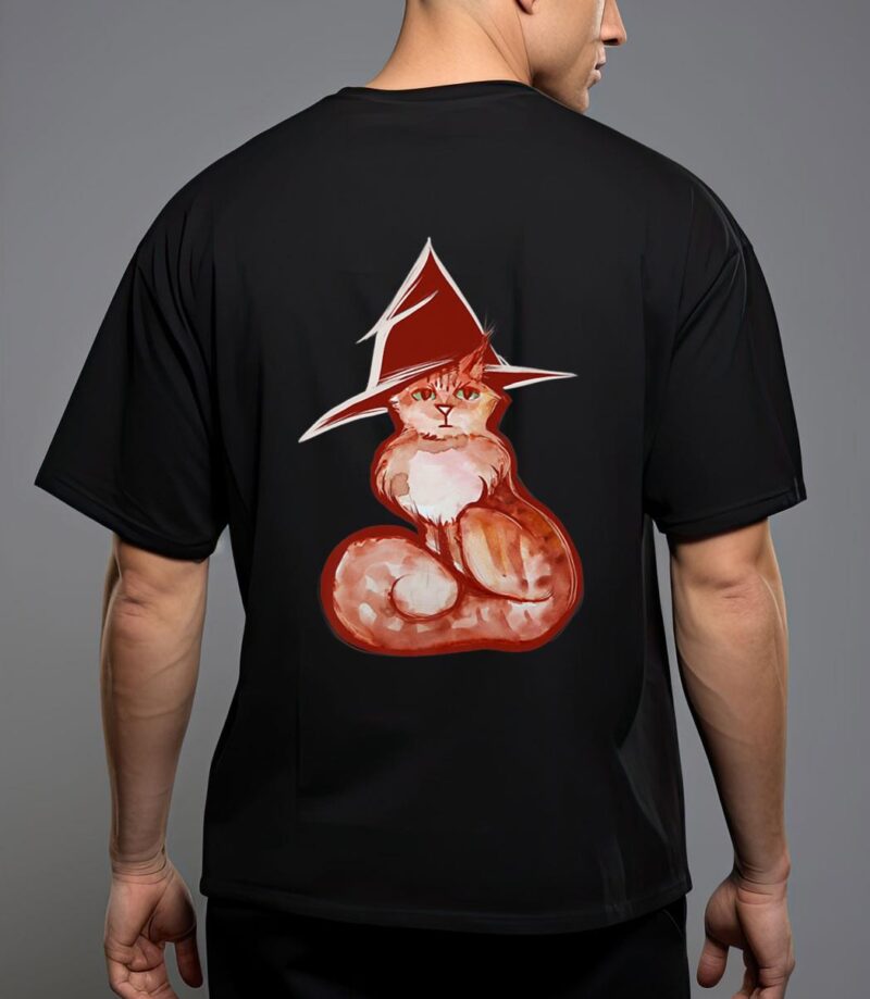 Orange cat witch tabby oranges kitty cat t-shirt T-Shirt