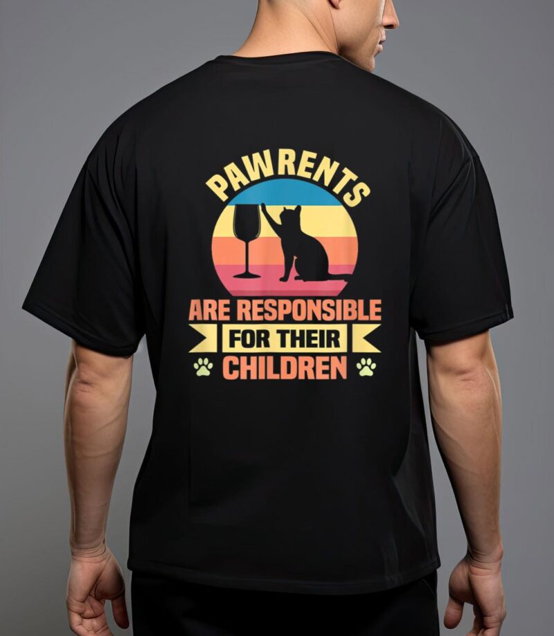 Pawrents outfit cat women cat men cat parents funny t-shirt T-Shirt