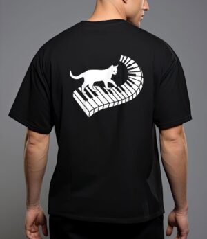 Piano cat funny piano player musician keyboard pianist cat t-shirt T-Shirt