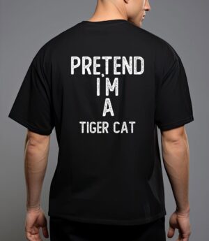 Pretend i m a iger cat funny halloween t-shirt T-Shirt