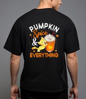 Pumpkin spice everything cat lover cute autumn fall t-shirt T-Shirt