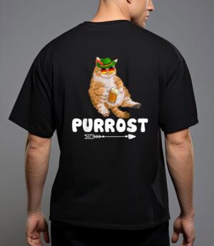 Purrost lederhosen cat drinkers germany munich oktoberfest t-shirt T-Shirt