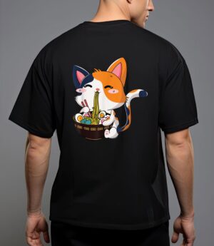 Ramen cat neko anime kawaii cat lover t-shirt T-Shirt