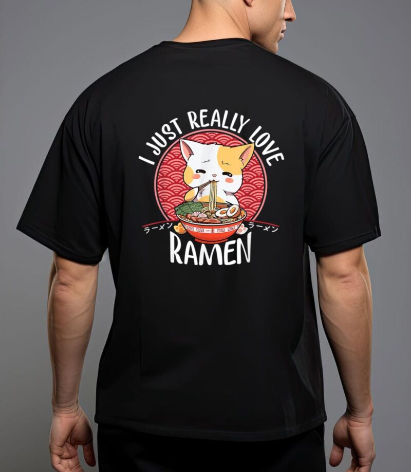 Ramen cat anime kawaii japanese gift girls official teenager t-shirt T-Shirt