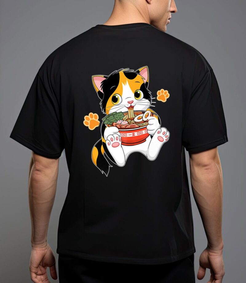 Ramen cat anime kawaii japanese merch gifts t-shirt T-Shirt