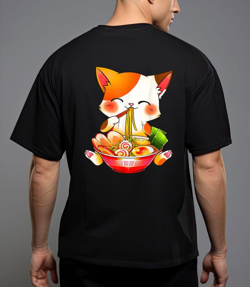 Ramen cat neko anime kawaii japanese merch gifts t-shirt T-Shirt