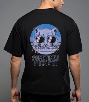 Sometime i like you meme funny retro style vintage cats t-shirt T-Shirt