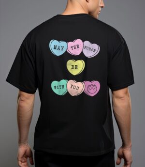 Star wars candy hearts force valentine's graphic t-shirt T-Shirt