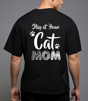 Stay at home cat mom cat lover wear t-shirt T-Shirt