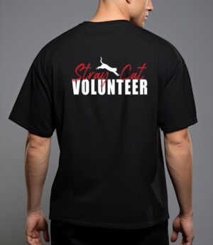 Stray cat volunteer leaping cat t-shirt T-Shirt