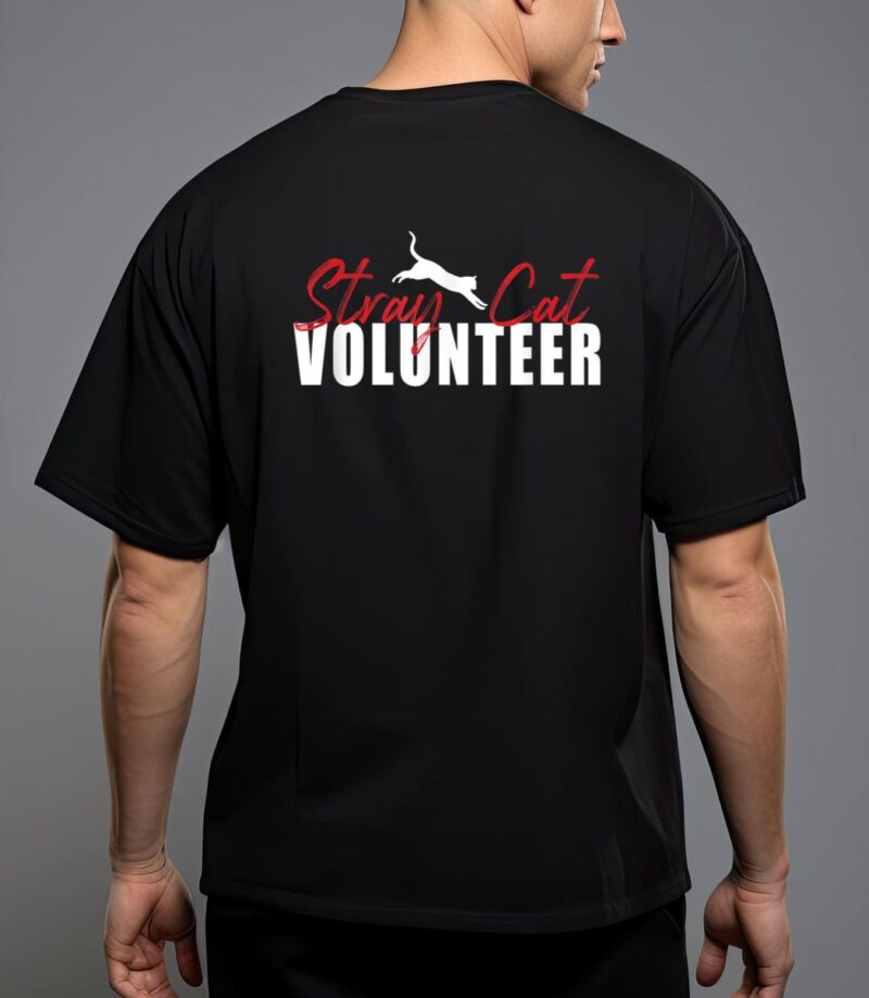 Stray cat volunteer leaping cat t-shirt T-Shirt