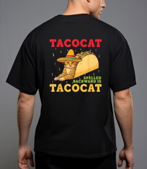 Tacocat spelled backwards tacos and cats cinco de mayo cat t-shirt T-Shirt