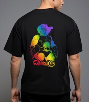 Thundercats lion-o retro rainbow poster t-shirt T-Shirt