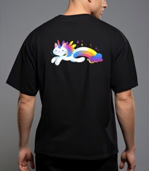 Unicorn kitty rainbow - flying unicat caticorn t-shirt T-Shirt