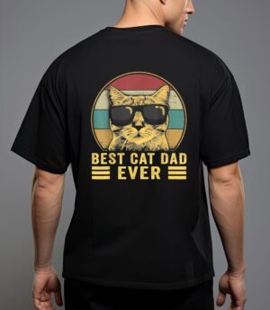 Vintage best cat dad ever bump fit t-shirt T-Shirt
