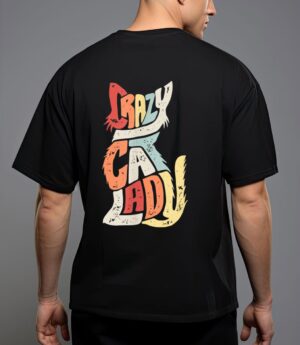 Vintage crazy cat lady funny cat meow t-shirt T-Shirt